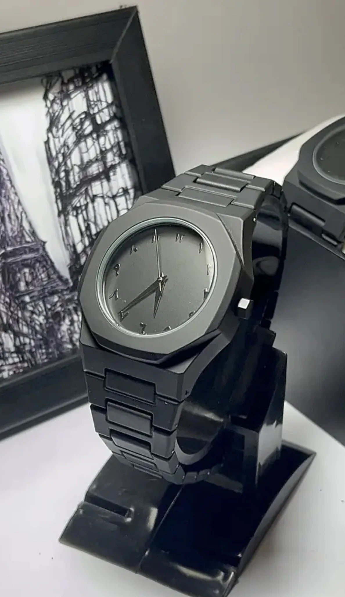 Stainless Steel Arabic Watch Sahara Basket