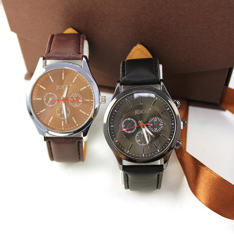 Men's Creative Packed Gift Box Watches Set Quartz Wrist Watch Belt Wallet Cufflinks Pen Suit Mens Christmas Valentine's Gifts Sahara Basket