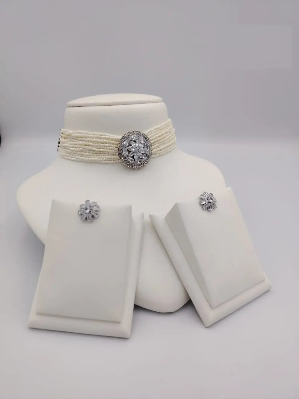 Pearl Choker Necklace Sets Sahara Basket