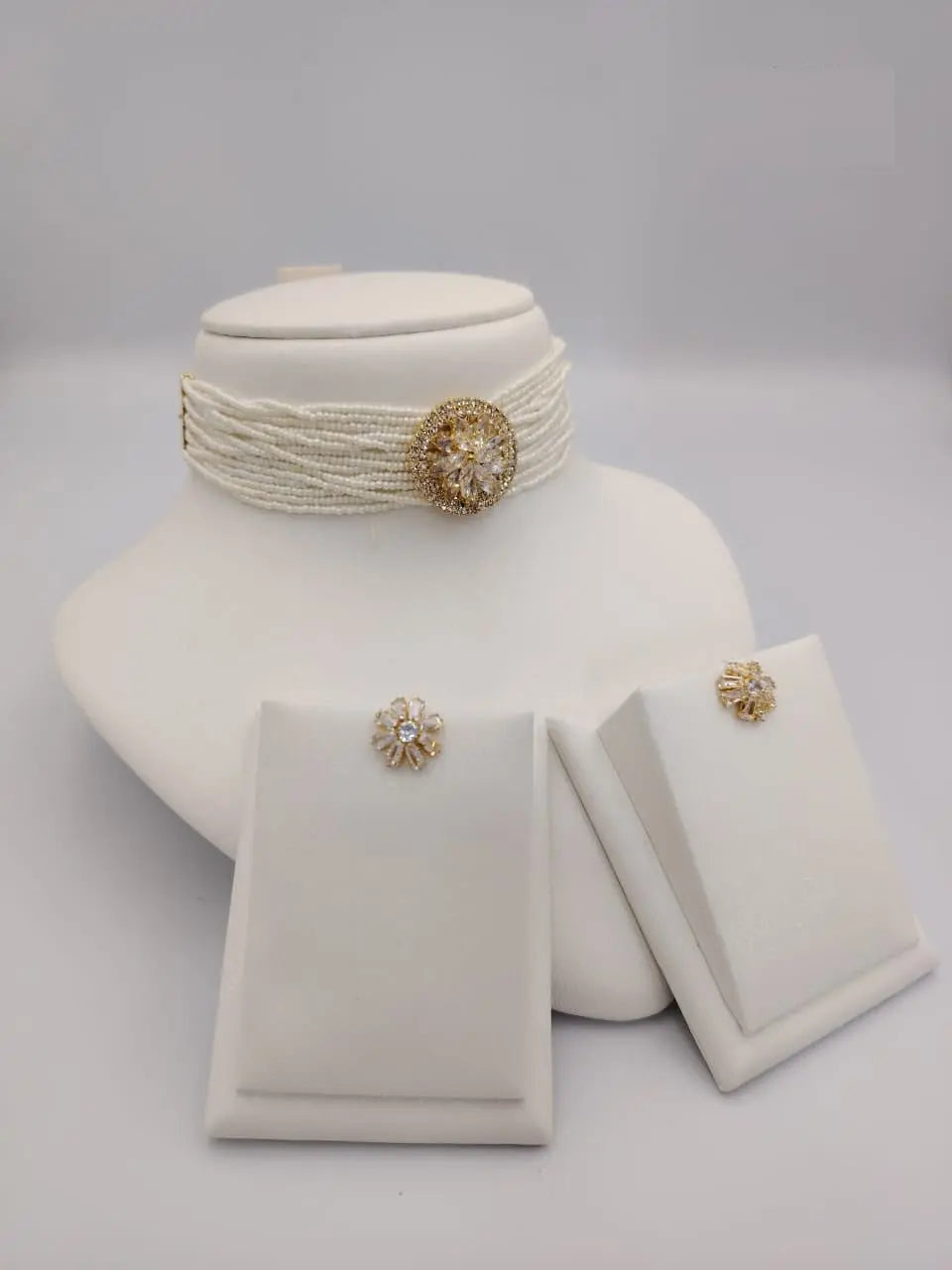 Pearl Choker Necklace Sets Sahara Basket