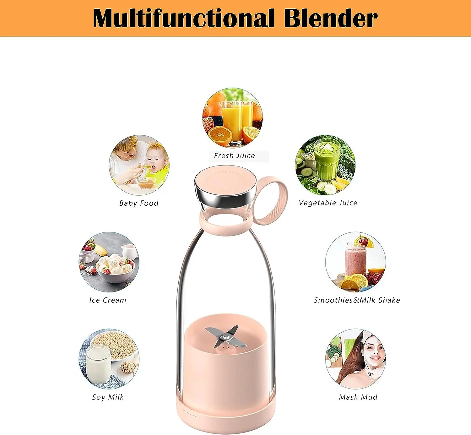 Portable Juicer Bottle Sahara Basket