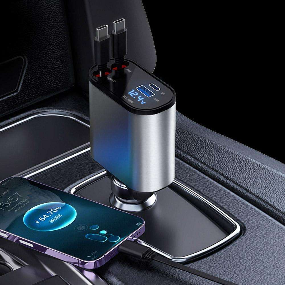 Retractable Car Charger 4 in 1 smart Charger Sahara Basket