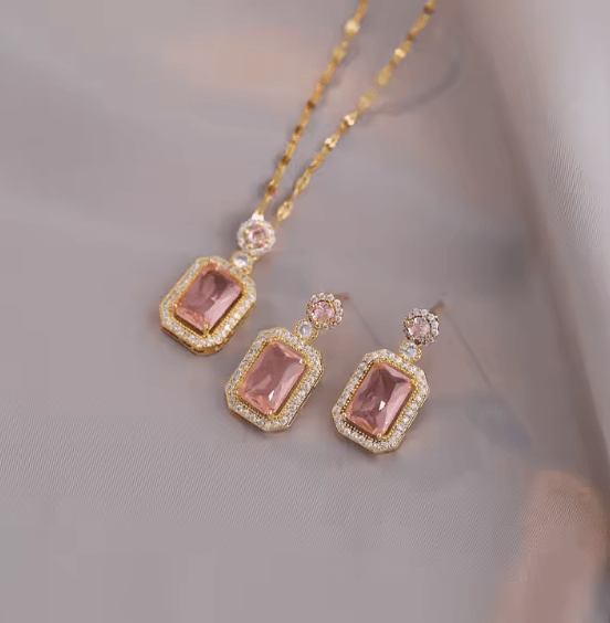 Royal Gemstone Necklace Set Sahara Basket