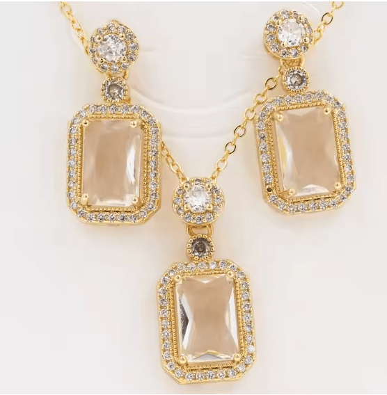 Royal Gemstone Necklace Set Sahara Basket