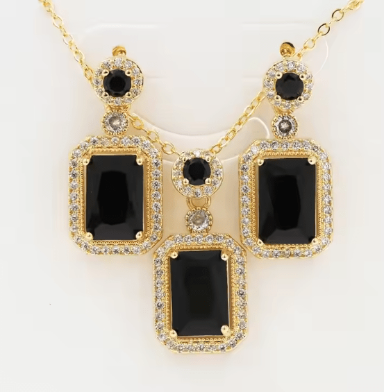 Royal Gemstone Necklace Set Sahara Basket