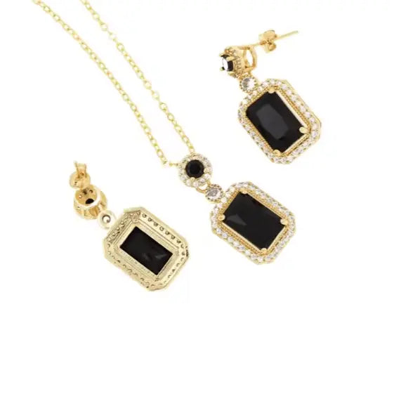 Royal Gemstone Necklace Set Sahara Basket