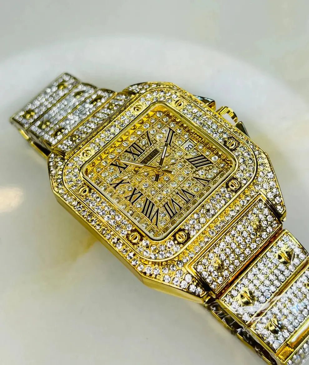 Women Gold Watch Sahara Basket