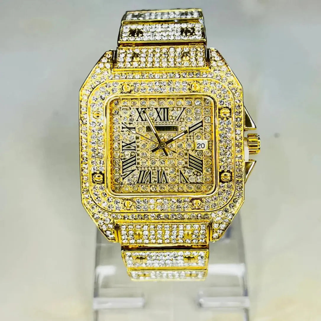 Women Gold Watch Sahara Basket