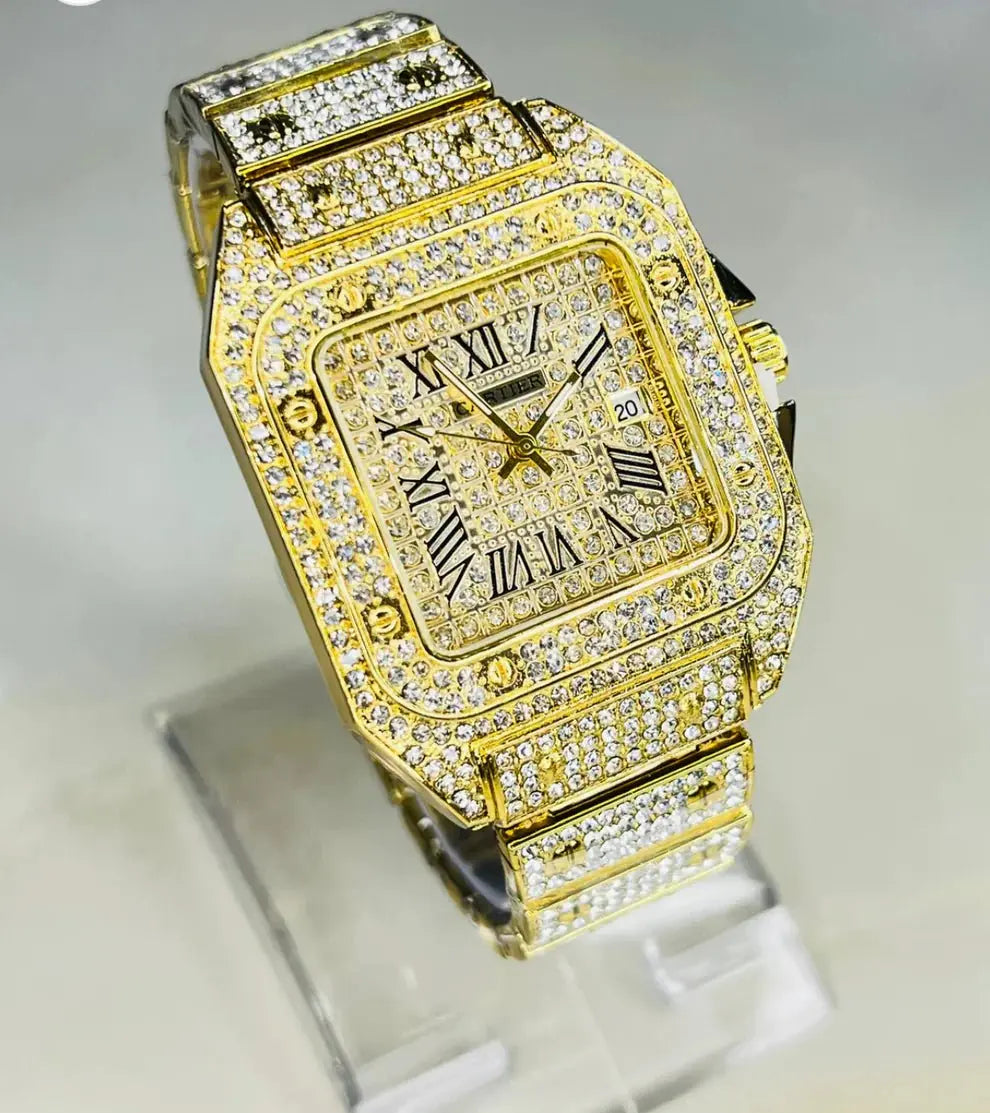 Women Gold Watch Sahara Basket