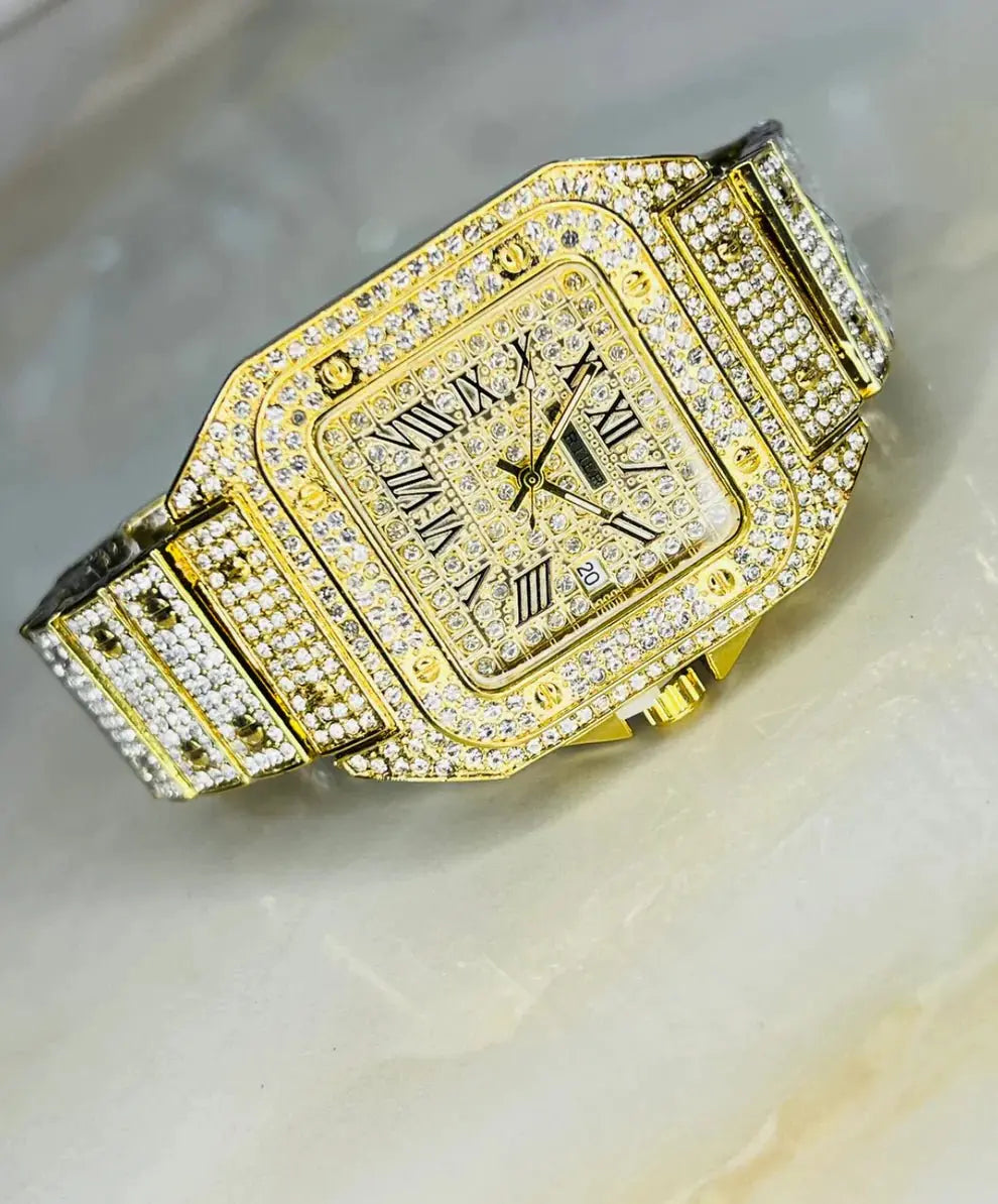 Women Gold Watch Sahara Basket